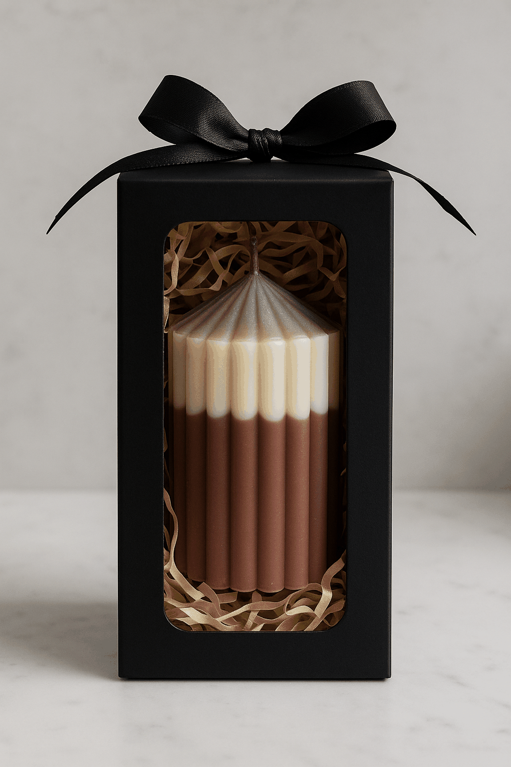 Luxe Ripple Pillar Candle Candle Culture
