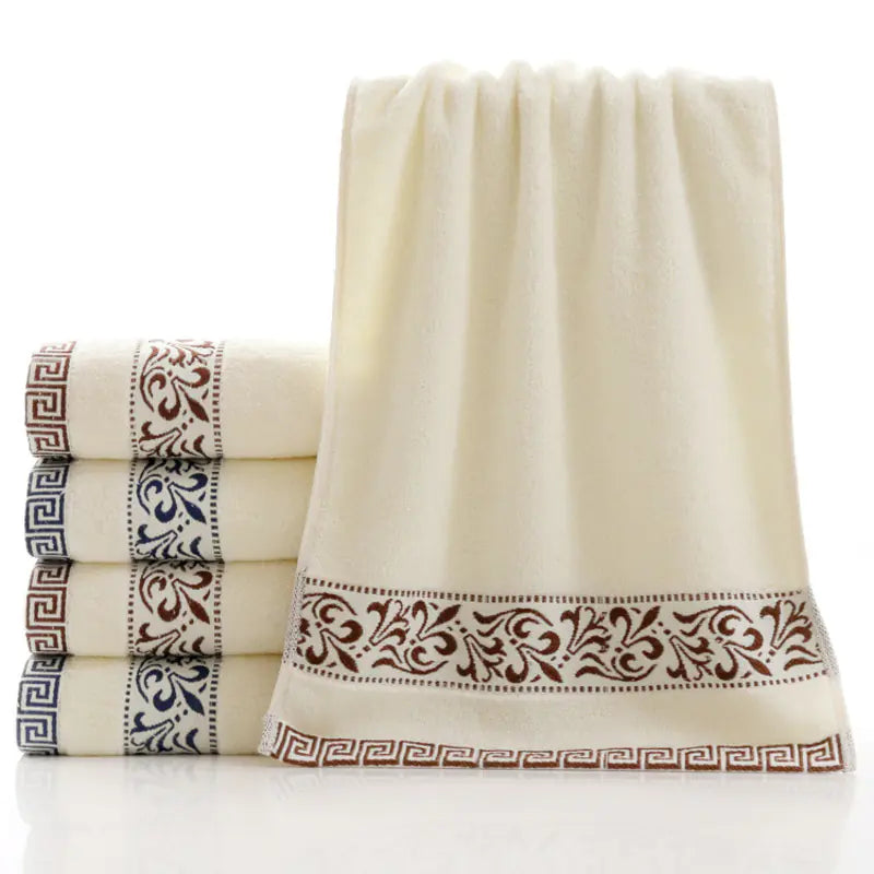 Solid Color Embroidered Men's Towels & Bathrobes Candles Culture