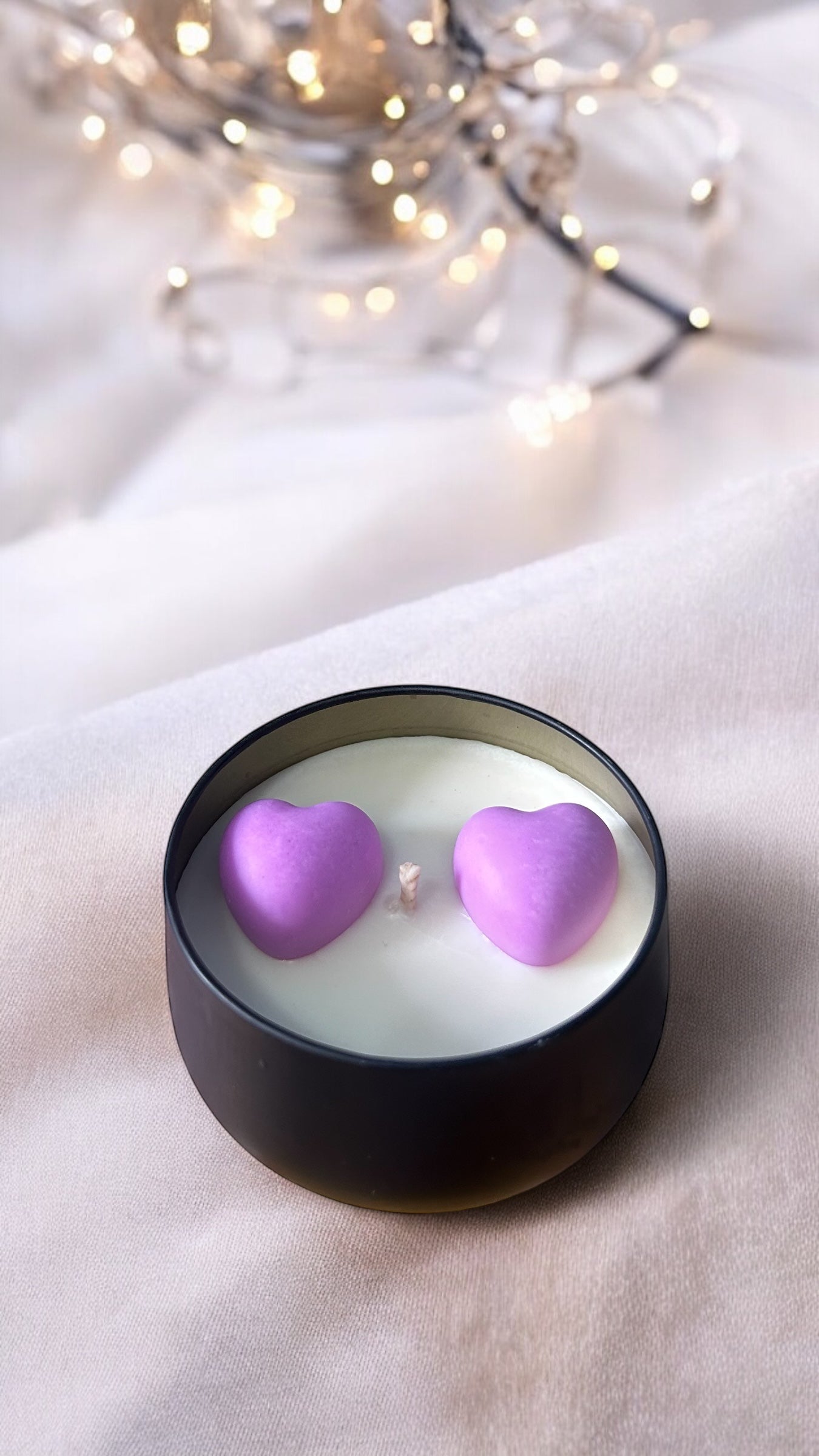 Snowy Heart Duo Candle