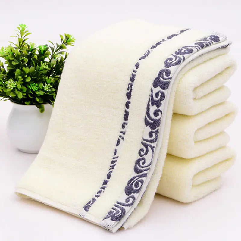 Solid Color Embroidered Men's Towels & Bathrobes Candles Culture