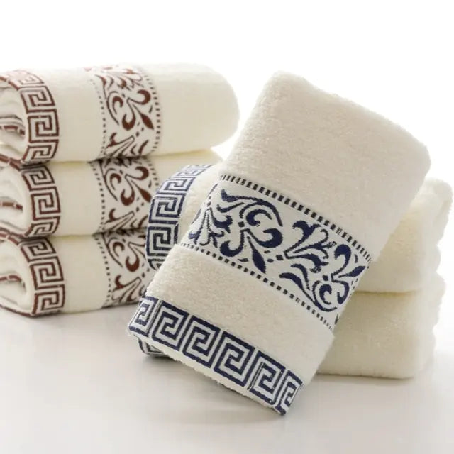 Solid Color Embroidered Men's Towels & Bathrobes Candles Culture