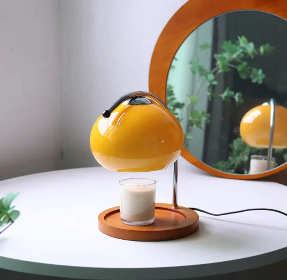 Aromatherapy Glass Table Lamp with Candle Warmer Candles Culture