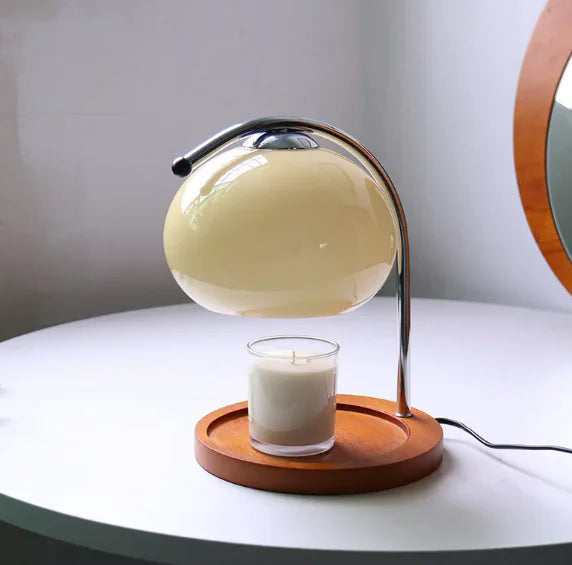 Aromatherapy Glass Table Lamp with Candle Warmer Candles Culture