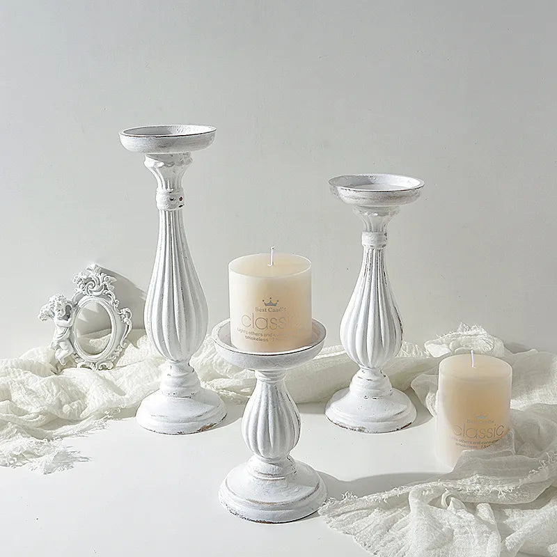 Candle Light Candle Holder Wooden Ornaments Candles Culture