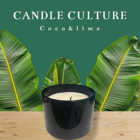 "Tropical Glow - Coconut & Lime Soy Candle"