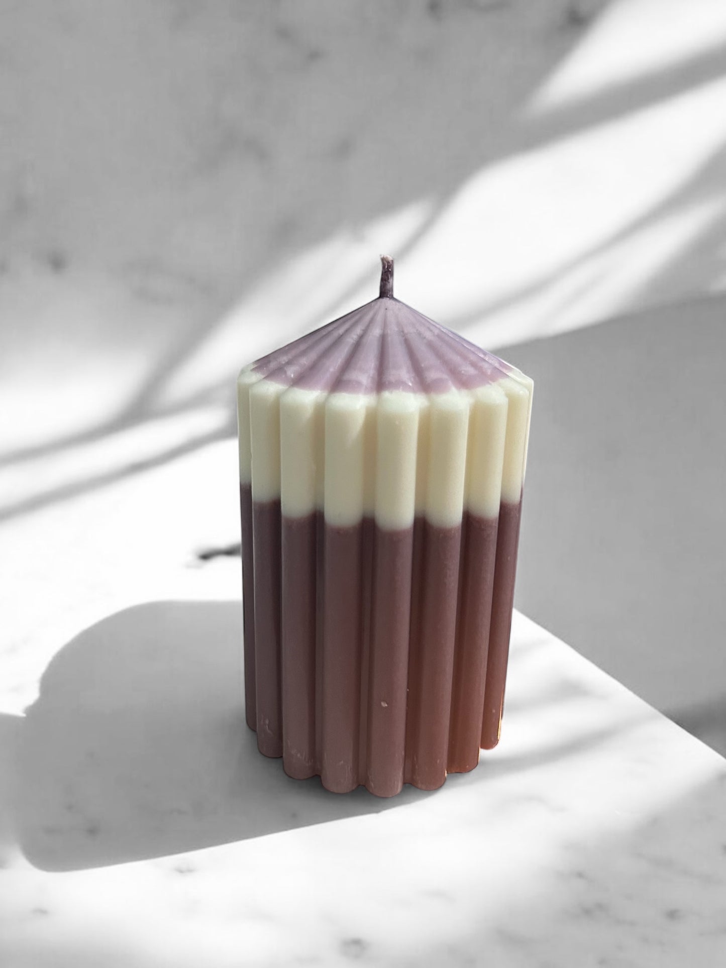 Luxe Ripple Pillar Candle