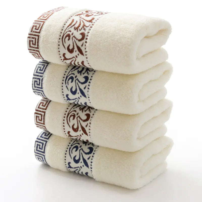 Solid Color Embroidered Men's Towels & Bathrobes Candles Culture